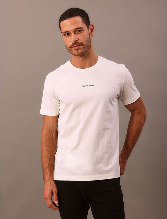Camiseta Masculina Calvin Klein - Off White Camiseta Masculina Calvin Klein Off White Gg