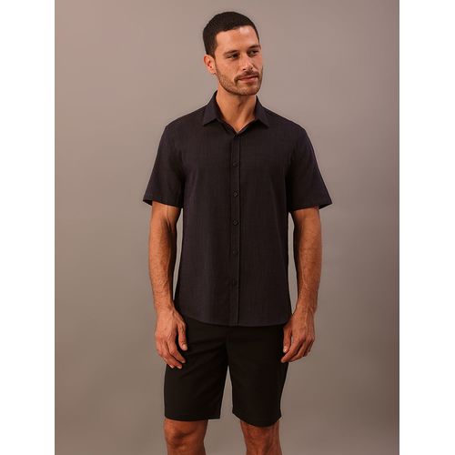 Camisa Manga Curta Cotton Flamê - Marinho