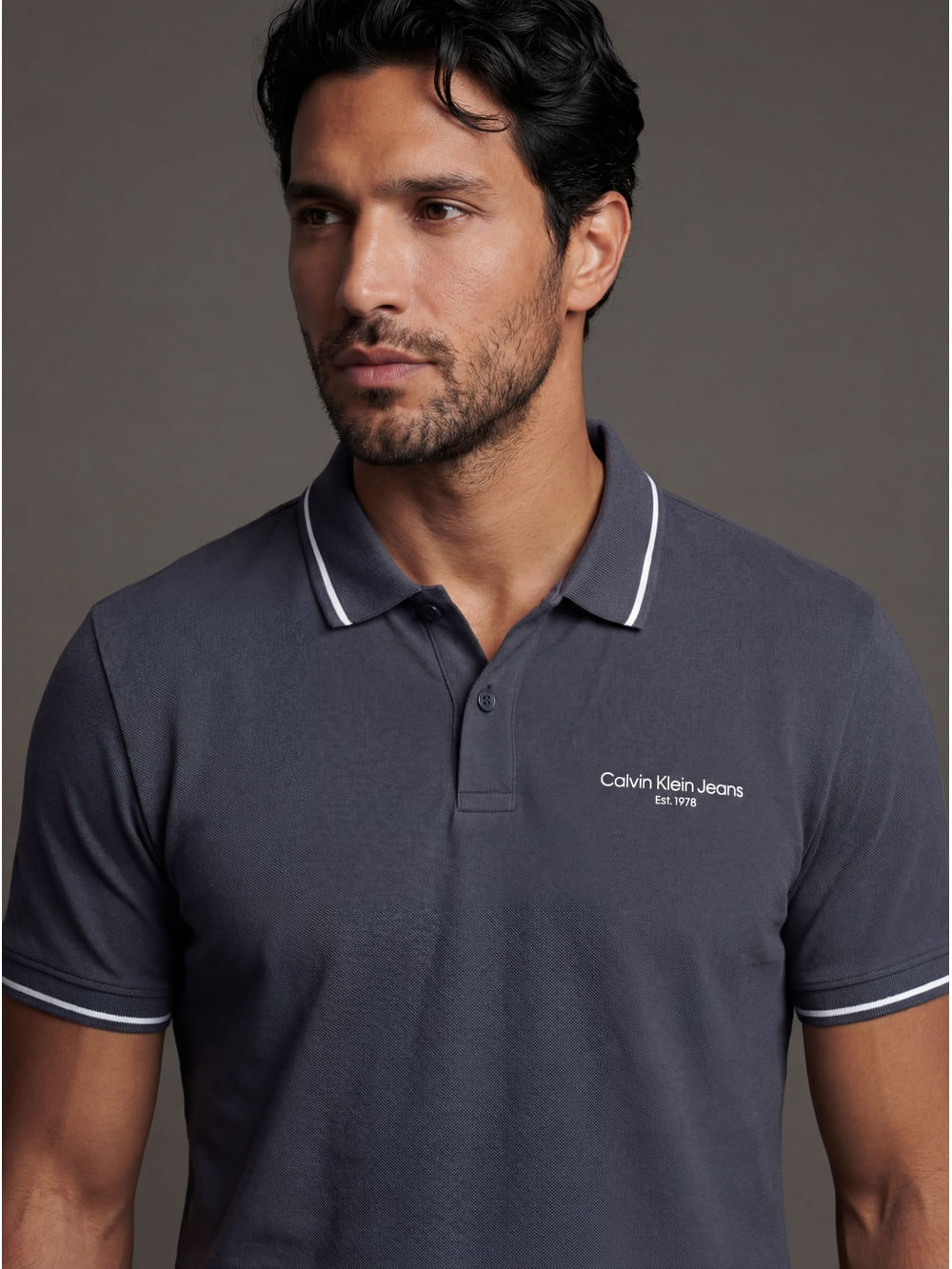 Polo Logo Ckj Est. 1978 - Marinho