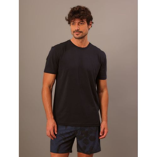 Camiseta Masculina de Algodão Essentials Minimalista Calvin Klein Jeans - Azul Marinho