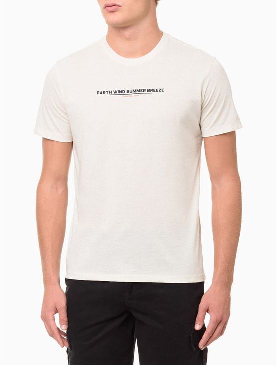 Camiseta Masculina Manga Curta Earth Wind - Off White Camiseta Masculina Manga Curta Earth Wind Off White Ggg