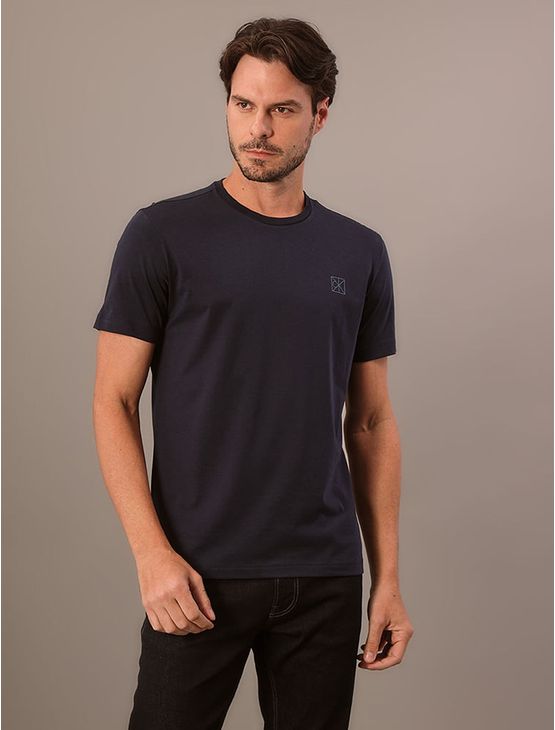 Camiseta Masculina Pima Calvin Klein - Marinho Camiseta Masculina Pima Calvin Klein Marinho Pp
