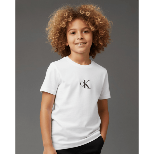 Camiseta Menino Rubber Patch Calvin Klein Jeans - Branco 2