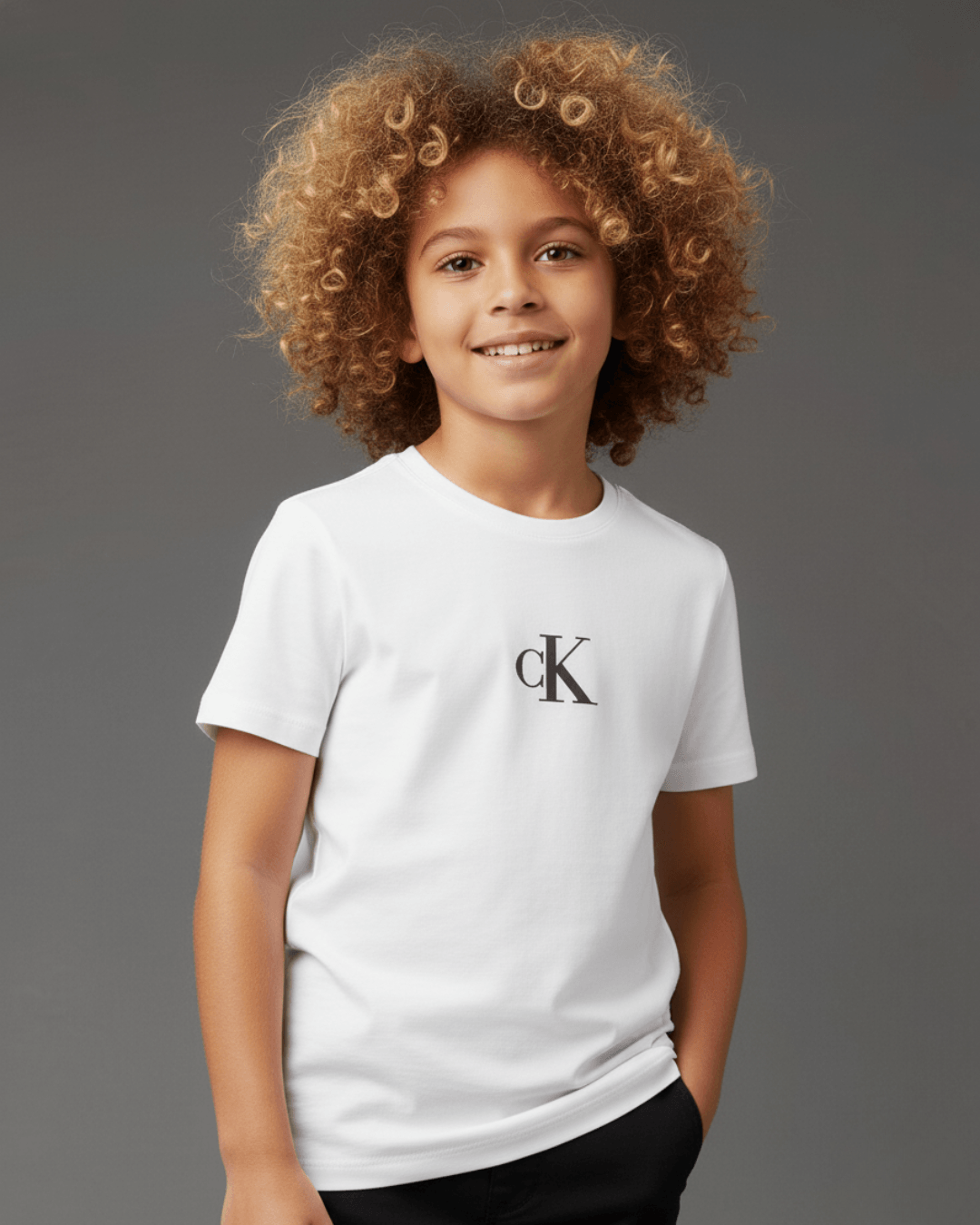 Camiseta Menino Rubber Patch Calvin Klein Jeans - Branco 2