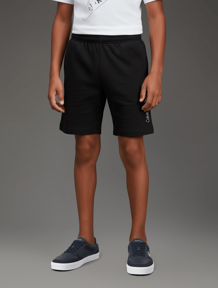 Shorts Menino Liso Calvin Klein Jeans - Preto