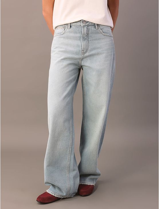 Calça Jeans Feminina Baggy 5 Pockets