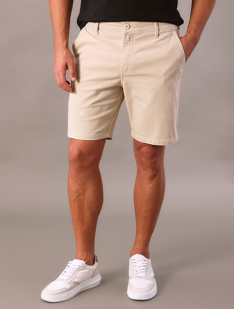 Bermuda Masculina Color Chino Calvin Klein - Caqui Claro
