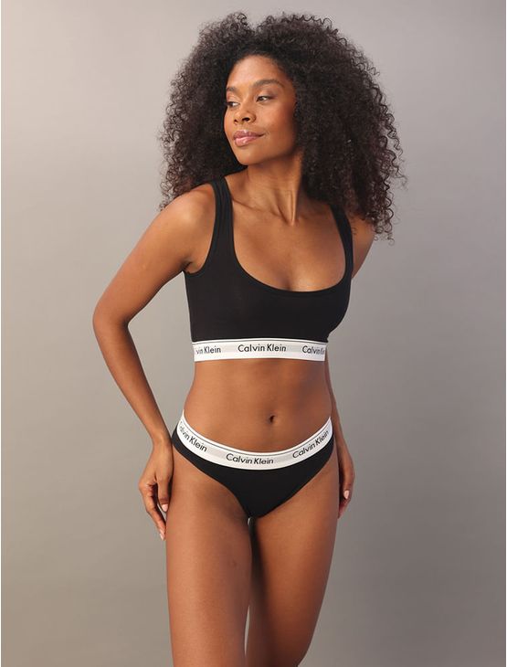 Calcinha Tanga Modern Cotton Underwear Calvin Klein