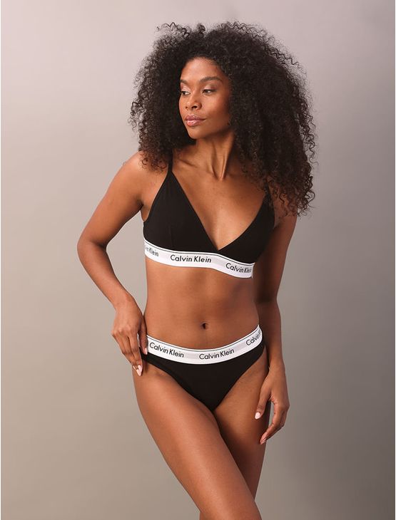 Calcinha Fio Dental de Algodão Underwear Calvin Klein