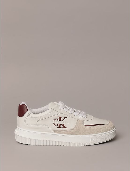 Tênis Calvin Klein Jeans Feminino Chunky Embossed Layers - Branco Tênis Calvin Klein Jeans Feminino Chunky Embossed Layers Branco 35