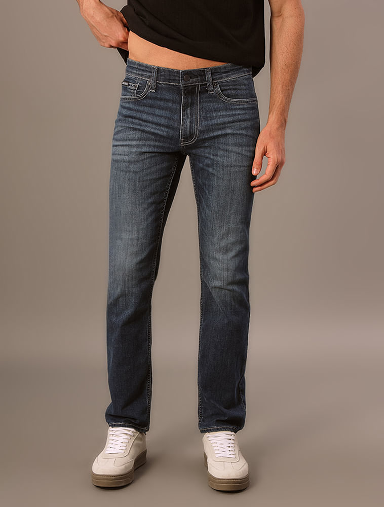 Calça Jeans Slim Five Pockets - Azul Escuro
