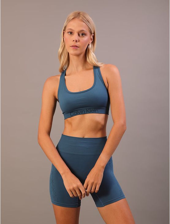 Shorts Aop Seamless Sport - Azul Médio Shorts Aop Seamless Sport Azul Médio m