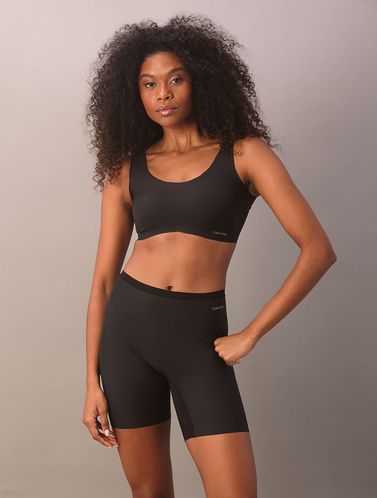 Bermuda Feminina Compressão Invisible Calvin Klein Underwear - Preto — Calvin Klein