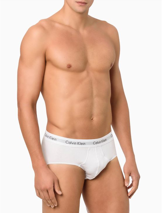 Kit 3 Underwear Brief Clássica Algodão Com Elastano Cintura Baixa Cuecas Calvin Klein - Multicolor Kit 3 Underwear Brief Clássica Algodão Com Elastano Cintura Baixa Cuecas Calvin Klein Multicolor s