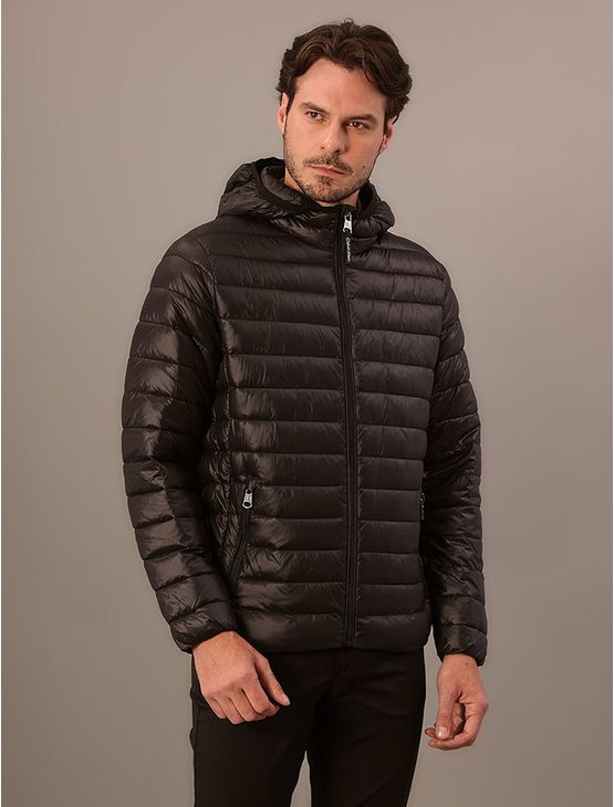 Jaqueta Masculina Calvin Klein Jeans Matelassê Com Capuz