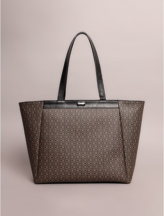 Bolsa Grande Calvin Klein Full - Cafe Bolsa Grande Calvin Klein Full Cafe u