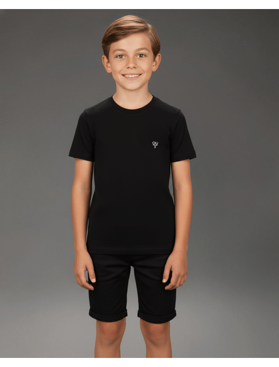 Camiseta Menino Ômega Calvin Klein Jeans - Preto Camiseta Menino Ômega Calvin Klein Jeans Preto 10