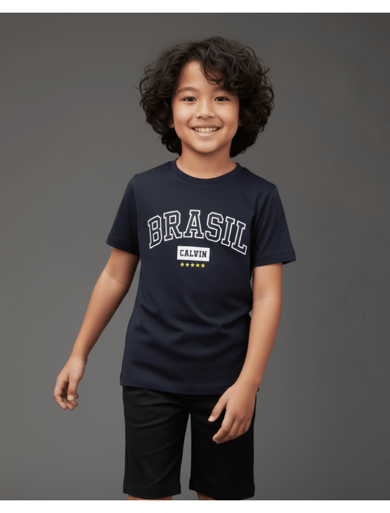 Camiseta Calvin Klein Jeans Menino Manga Curta Copa