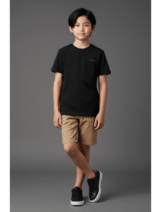 Camiseta Menino Logo Peito Calvin Klein Jeans - Preto Camiseta Menino Logo Peito Calvin Klein Jeans Preto 10