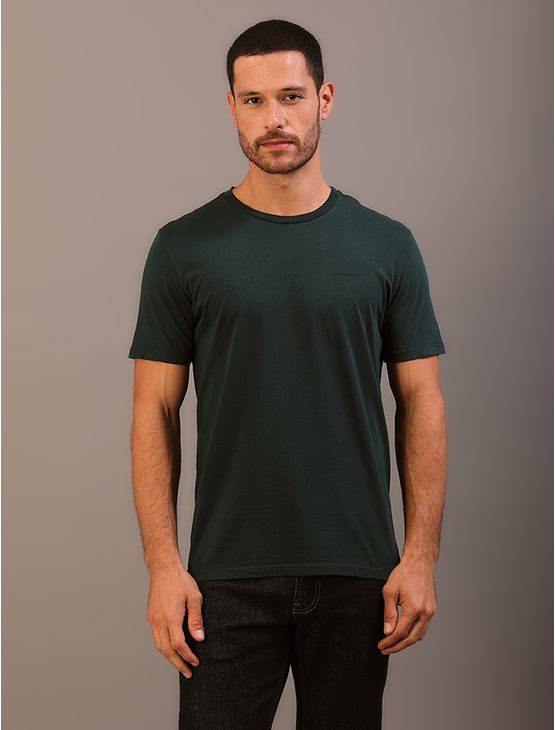 Camiseta Manga Curta Calvin Klein Jeans Masculino Logo Basico Peito