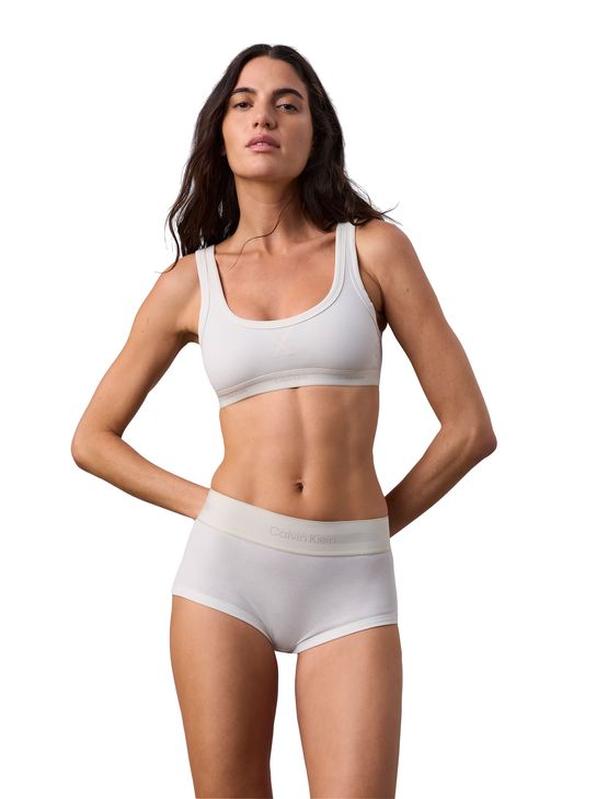 Calcinha Boyshort Algodão Jung Kook For Calvin Klein - Off White Calcinha Boyshort Algodão Jung Kook For Calvin Klein Off White g