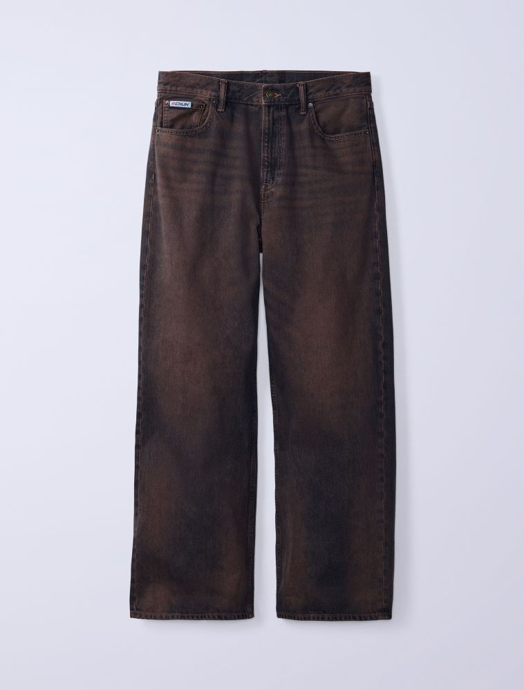 Calça Jeans Jung Kook For Calvin Klein High Rise Baggy - Bronze
