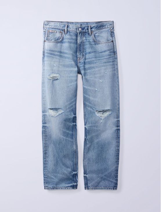 Calça Jeans Jung Kook For Calvin Klein 90s Straight - Azul Claro Calça Jeans Jung Kook For Calvin Klein 90s Straight Azul Claro 42