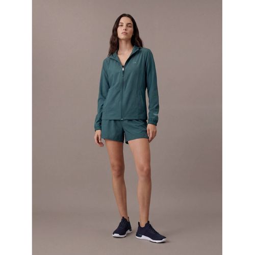 Shorts Feminino Tecno com Compressão Calvin Klein Sport - Petroleo