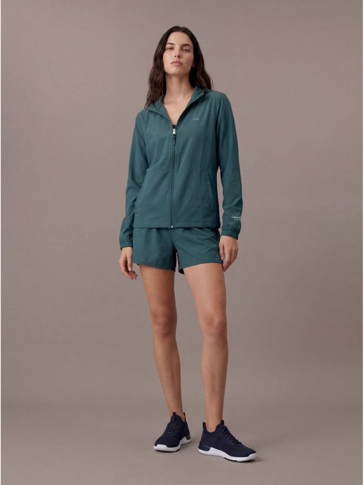 Shorts Feminino Tecno com Compressão Calvin Klein Sport - Petroleo