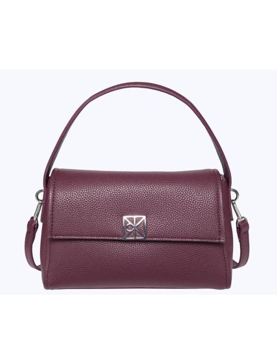 Bolsa Calvin Klein Feminina Shoulder Emblema Aop Metálico - Bordo Bolsa Calvin Klein Feminina Shoulder Emblema Aop Metálico Bordo u