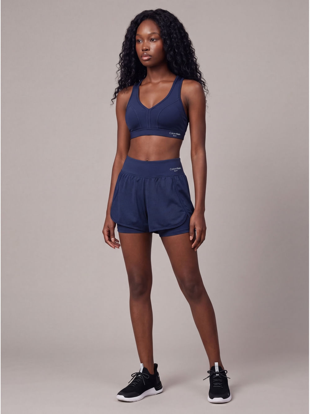 Top Nadador Calvin Klein Sport Feminino - Marinho — Calvin Klein