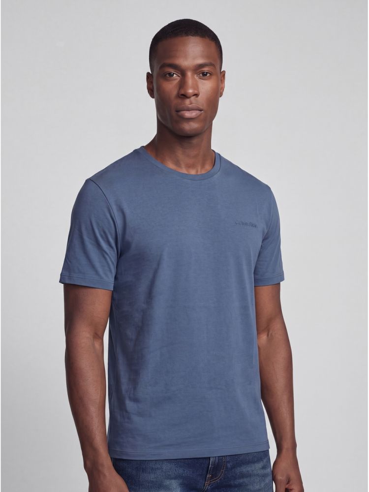 Camiseta Masculina Gola Careca Solid Liquid - Indigo