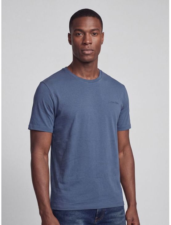 Camiseta Masculina Gola Careca Solid Liquid - Indigo Camiseta Masculina Gola Careca Solid Liquid Indigo m
