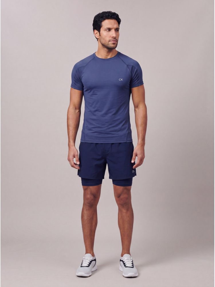 Camiseta Treino Recortes Sport - Marinho