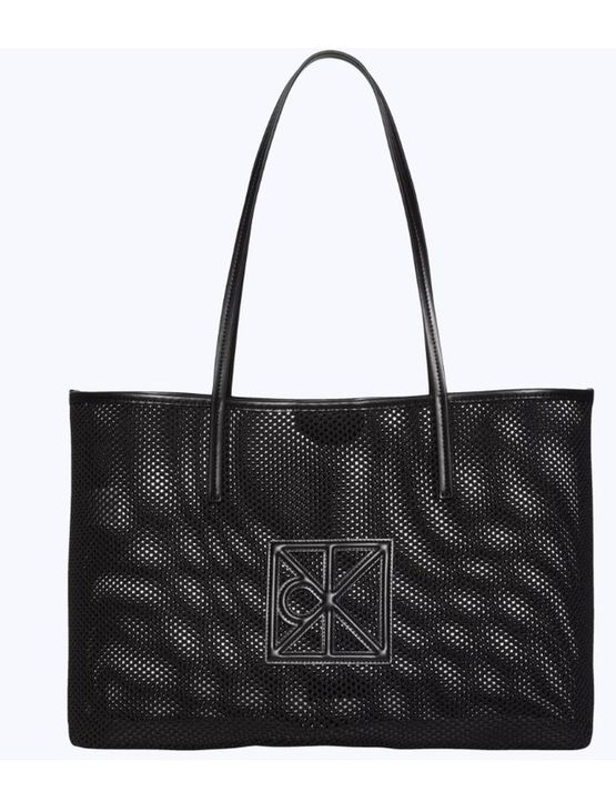 Bolsa Ck Tote Mesh Aop - Preto Bolsa Ck Tote Mesh Aop Preto u