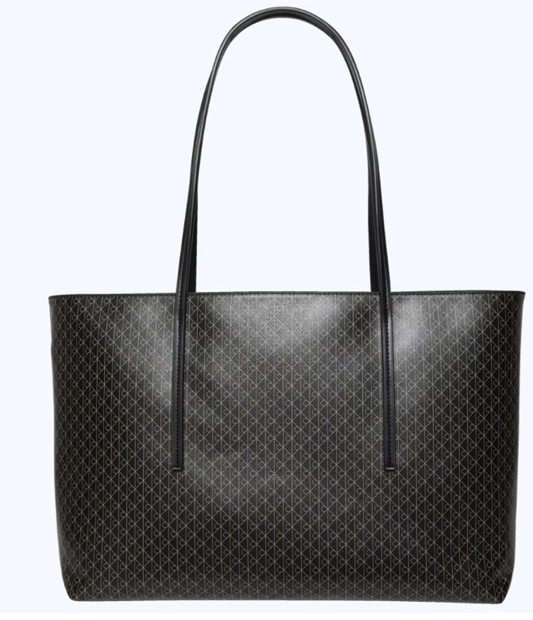 Bolsa Ck Tote Monograma Aop - Preto