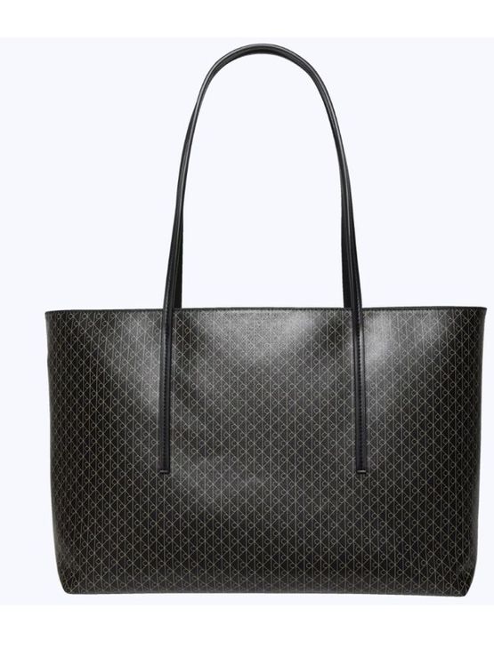 Bolsa Ck Tote Monograma Aop - Preto Bolsa Ck Tote Monograma Aop Preto u