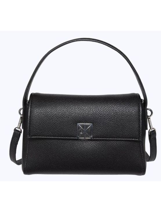 Bolsa Calvin Klein Feminina Shoulder Emblema Aop Metálico - Preto Bolsa Calvin Klein Feminina Shoulder Emblema Aop Metálico Preto u