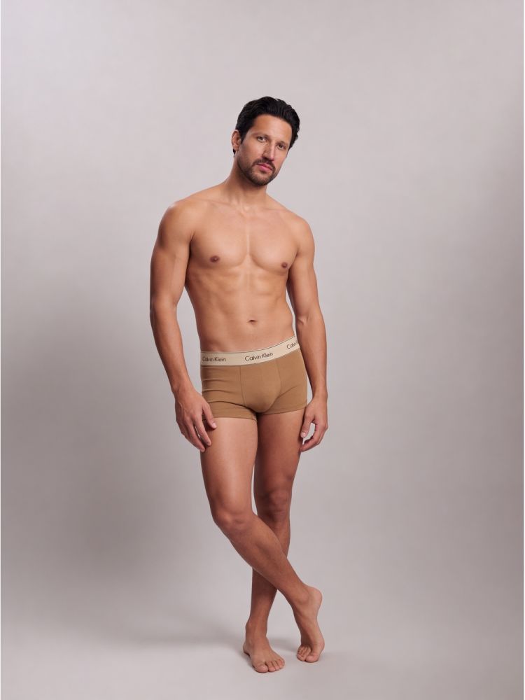 Cueca Low Rise Trunk Heritage Cotton - Marrom