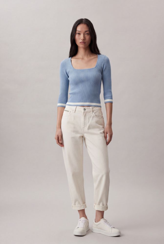 Calça Color Barrel Pences - Off White - Calça Color Barrel Pences Off White 38