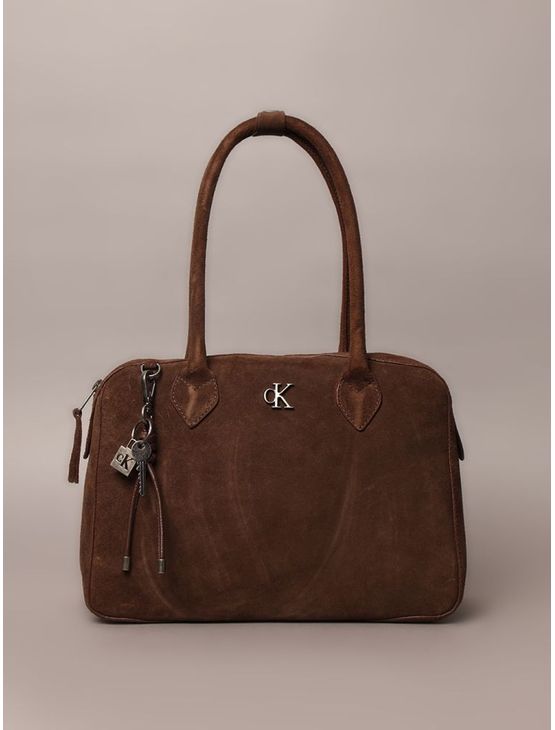 Bolsa Media Calvin Klein Jeans Soft - Marrom Bolsa Media Calvin Klein Jeans Soft Marrom u