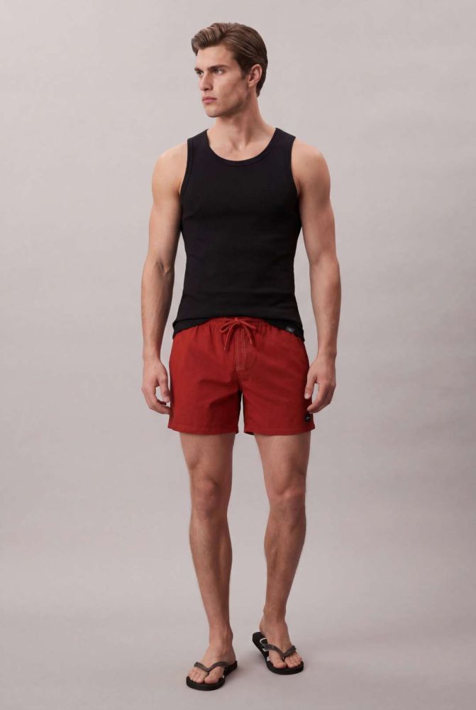 Shorts Color Com Elástico No Cós - Ferrugem - Shorts Color Com Elástico No Cós Ferrugem 38
