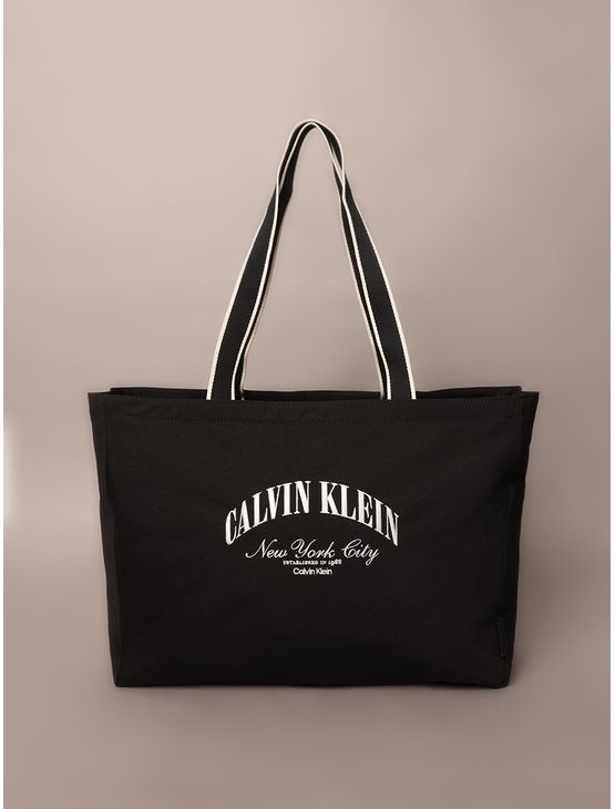 Bolsa Tote Ckj Graphic Logo - Preto Bolsa Tote Ckj Graphic Logo Preto u