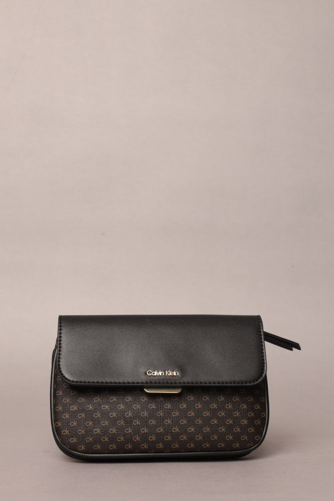 Bolsa Ck Crossbody Monograma - Marrom
