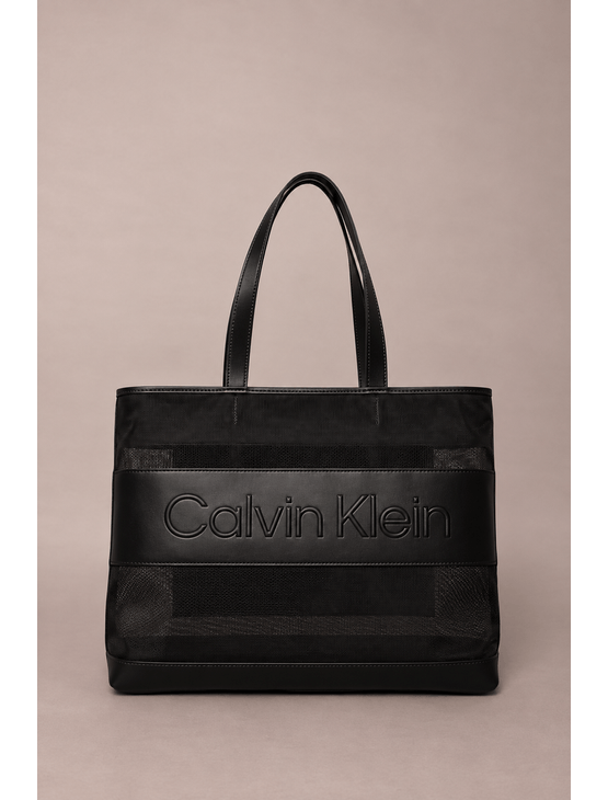Bolsa Calvin Klein Tote Com Porta Moedas - Preto Bolsa Calvin Klein Tote Com Porta Moedas Preto u
