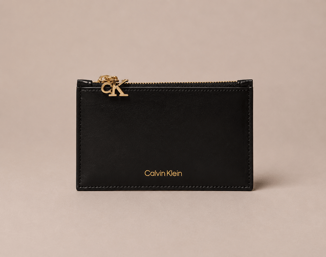 Porta Cartão Calvin Klein Jeans com Zíper - Preto