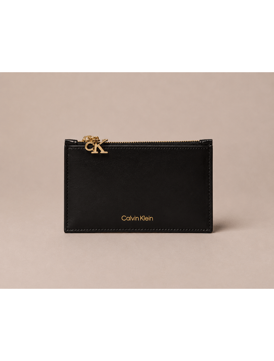 Porta Cartão Ckj C/ Zíper - Preto Porta Cartão Ckj C/ Zíper Preto u