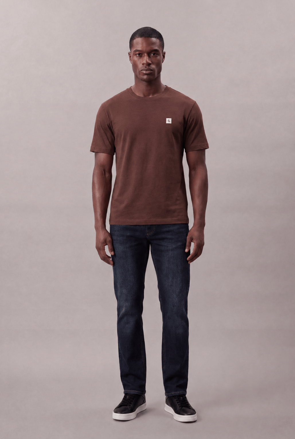 Camiseta Mc Ckj Masc Algodão Egípcio - Marrom