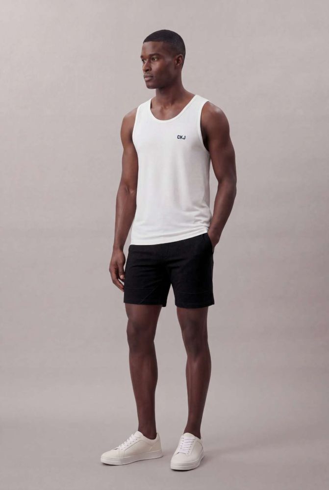 Regata Manga Curta Calvin Klein Jeans Masculino Sailing - Off White - Regata Manga Curta Calvin Klein Jeans Masculino Sailing Off White Pp