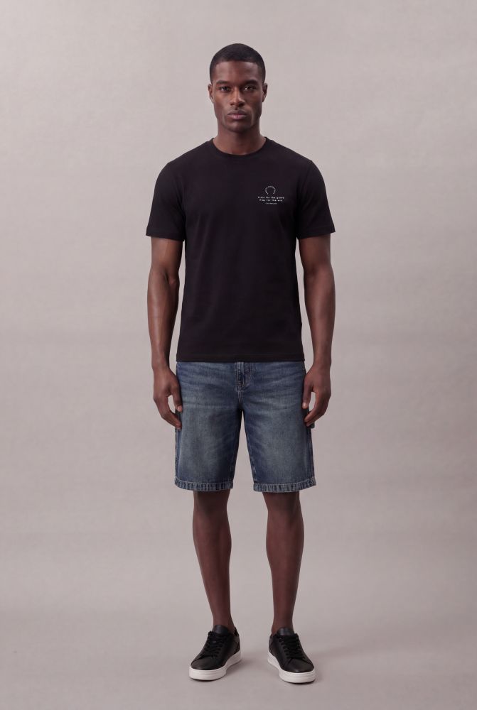 Camiseta Manga Curta Calvin Klein Jeans Masculino Sports Collection - Preto